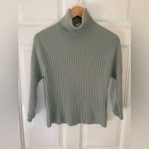 J Jill cashmere ribbed turtleneck, petite medium